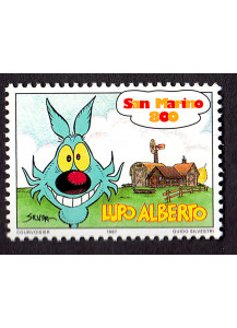 San Marino francobollo nuovo dedicato al fumetto di Lupo Alberto da lire 800